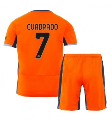 Inter Milan Juan Cuadrado #7 Koszulka Trzecich Dziecięca 2023-24 Krótki Rękaw (+ Krótkie spodenki)